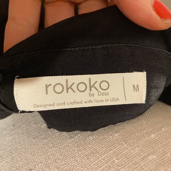 Black Rokoko Mini Halter Dress, Size Medium, NWT - Picture 6 of 7